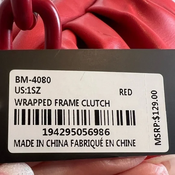 BADGLEY MISCHKA LOGO CROSSBODY BAG RED NEW WITH TAGS - Picture 14 of 14